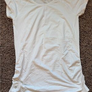 Momentum Seamless Athleta White Short Sleeve Athletic Tee